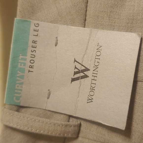 Worthington Curvy Fit Trouser Leg NWT Gray Heather Size 12 - Picture 9 of 11